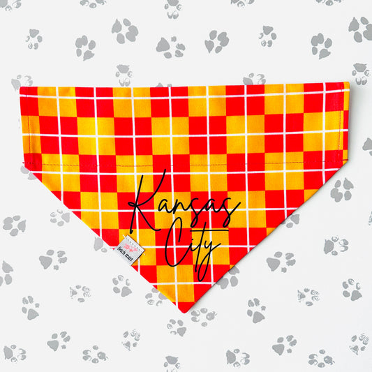 Kansas City Chiefs Plaid Bandana